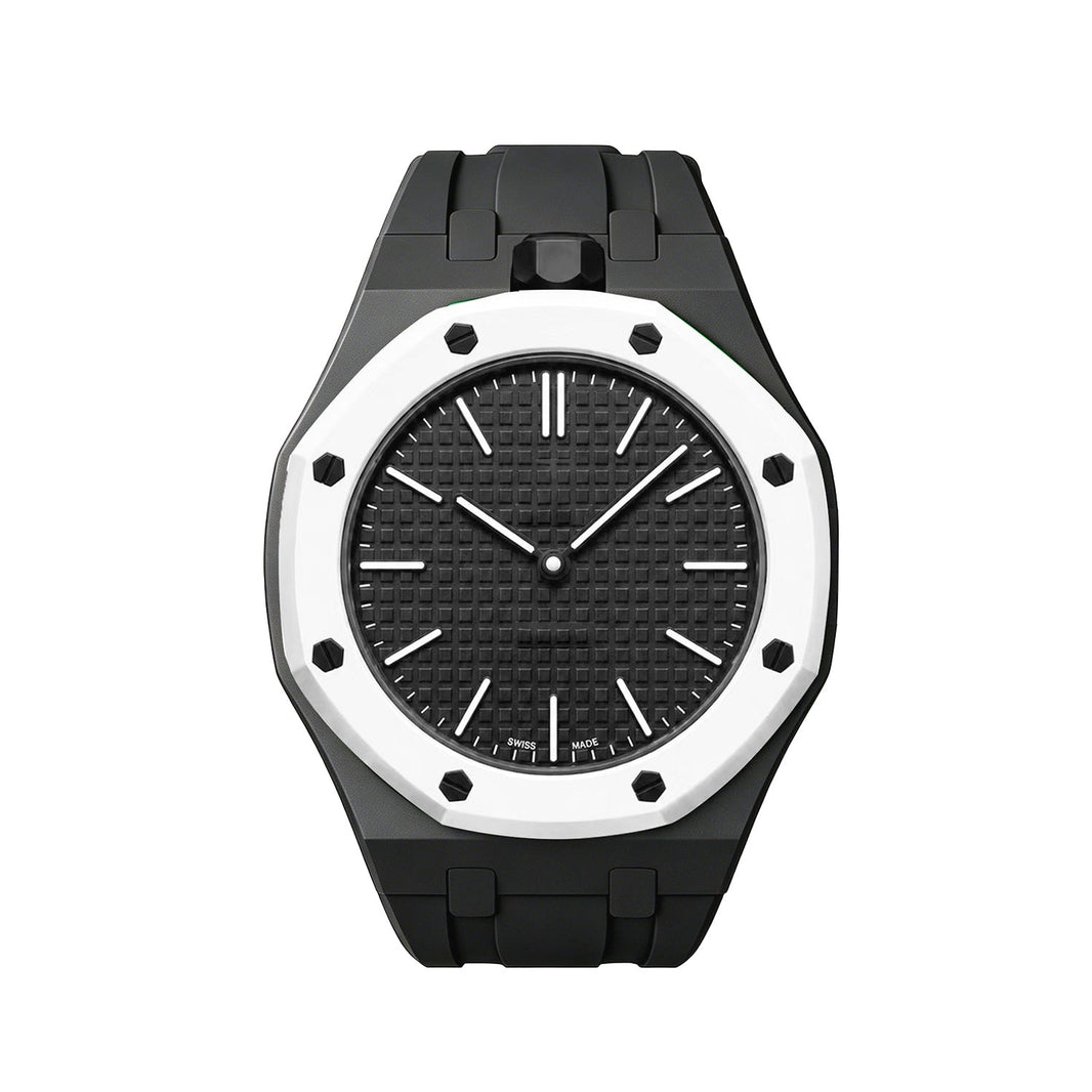 Oak Pop Exclusive Black Silicone Strap