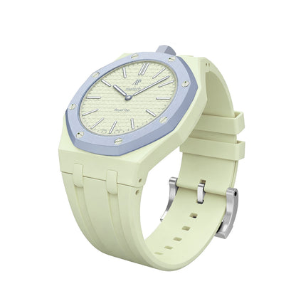 Oak Pop Exclusive Creamy Yellow Silicone Strap