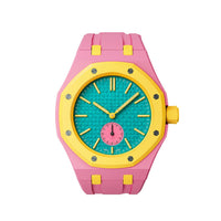 Oak Pop Exclusive Pink And Yellow Silicone Strap