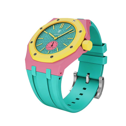 Oak Pop Exclusive Pink And Green Silicone Strap