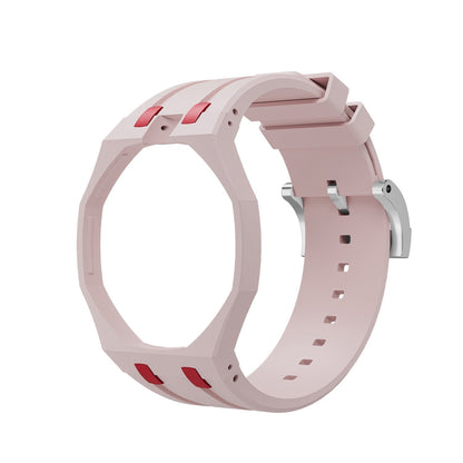 Oak Pop Exclusive Pink And Red Silicone Strap