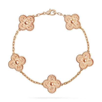 [Amore Jewelry]CLOVER 5 MOTIFS BRONZING BRACELET