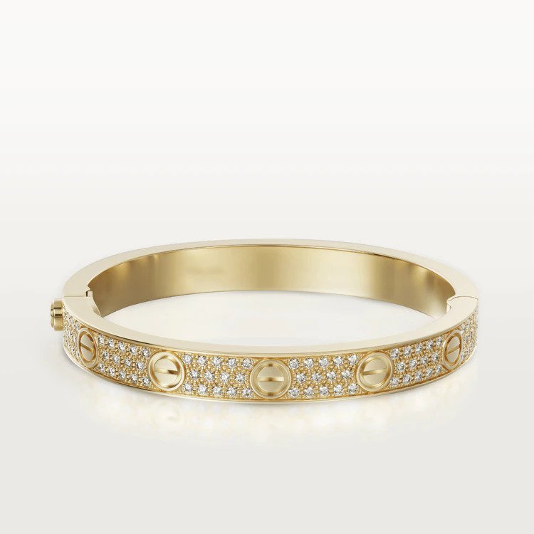 [Amore Jewelry]LOVE BRACELET 6.1MM DIAMOND-PAVED