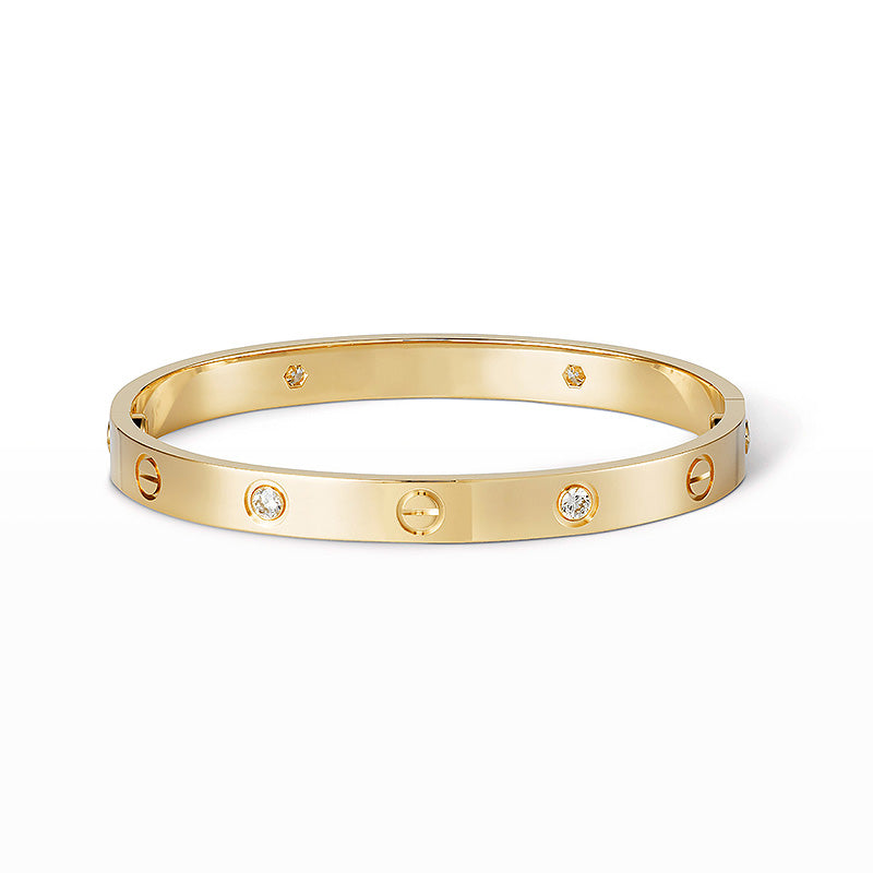 [Amore Jewelry]LOVE BRACELET 6.1MM 4 DIAMONDS