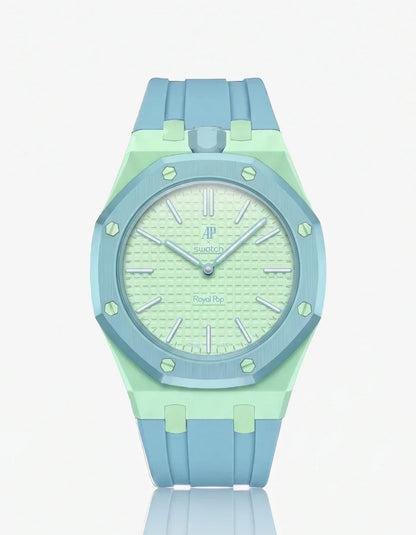 Silicone Strap & Case  Royal Pop  Blaue Acht(Customize  Colors)