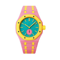 Oak Pop Exclusive Pink And Yellow Bioceramic Strap