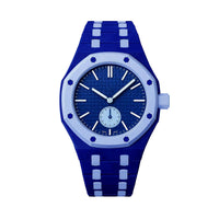Oak Pop Exclusive Dark Blue And Light Blue Bioceramic Strap