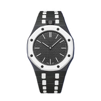 Oak Pop Exclusive Black And White Bioceramic Strap