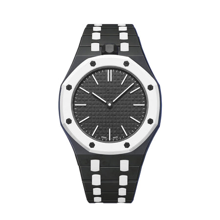 Oak Pop Exclusive Black And White Bioceramic Strap