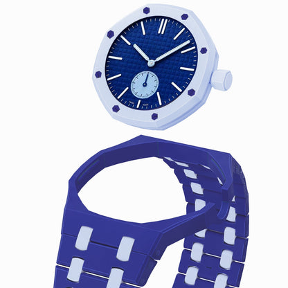 Oak Pop Exclusive Dark Blue And Light Blue Bioceramic Strap