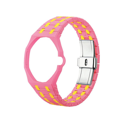 Oak Pop Exclusive Pink And Yellow Bioceramic Strap