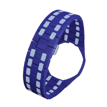 Oak Pop Exclusive Dark Blue And Light Blue Bioceramic Strap