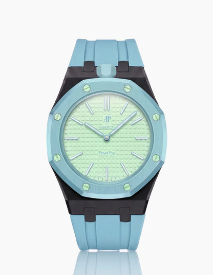 Silicone Strap & Case  Royal Pop  Blaue Acht(Customize  Colors)