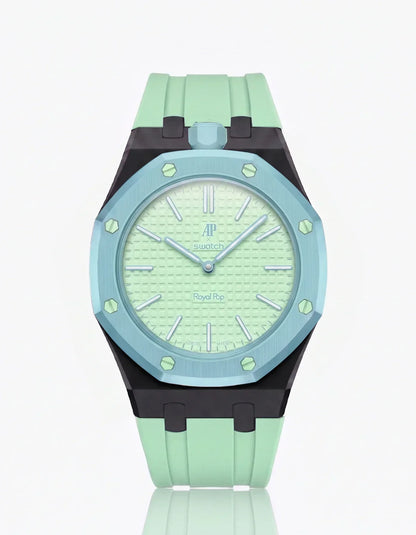 Silicone Strap & Case  Royal Pop  Blaue Acht(Customize  Colors)