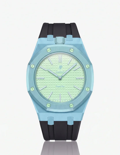 Silicone Strap & Case  Royal Pop  Blaue Acht(Customize  Colors)