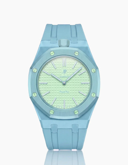 Silicone Strap & Case  Royal Pop  Blaue Acht(Customize  Colors)