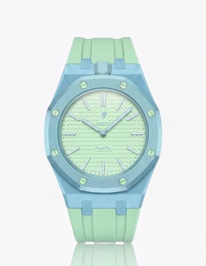 Silicone Strap & Case  Royal Pop  Blaue Acht(Customize  Colors)