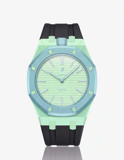 Silicone Strap & Case  Royal Pop  Blaue Acht(Customize  Colors)