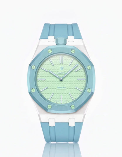 Silicone Strap & Case  Royal Pop  Blaue Acht(Customize  Colors)