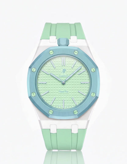 Silicone Strap & Case  Royal Pop  Blaue Acht(Customize  Colors)