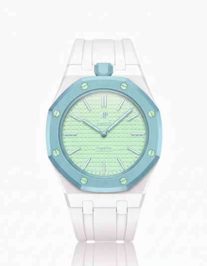 Silicone Strap & Case  Royal Pop  Blaue Acht(Customize  Colors)