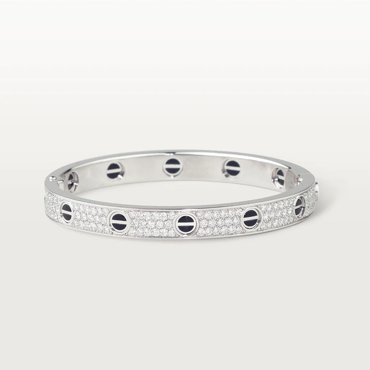 [Amore Jewelry]LOVE BRACELET 6.1MM DIAMOND-PAVED CERAMIC