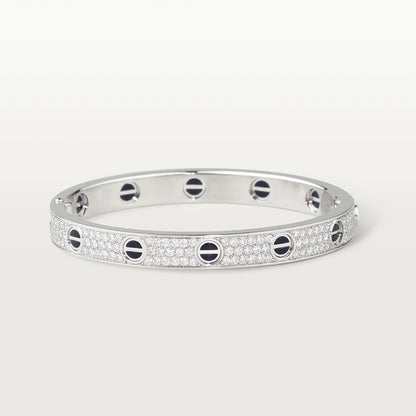 [Amore Jewelry]LOVE BRACELET 6.1MM DIAMOND-PAVED CERAMIC