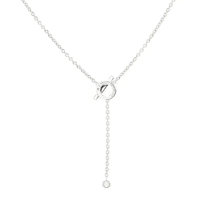 [Amore Jewelry]FINESSE SILVER DIAMOND NECKLACE