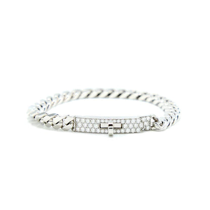[Amore Jewelry]KELLY CHAIN SILVER DIAMOND BRACELET