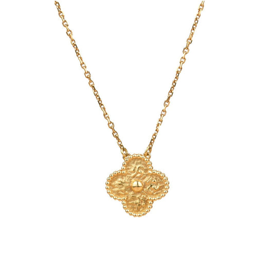 [Amore Jewelry]CLOVER 15MM  BRONZING NECKLACE