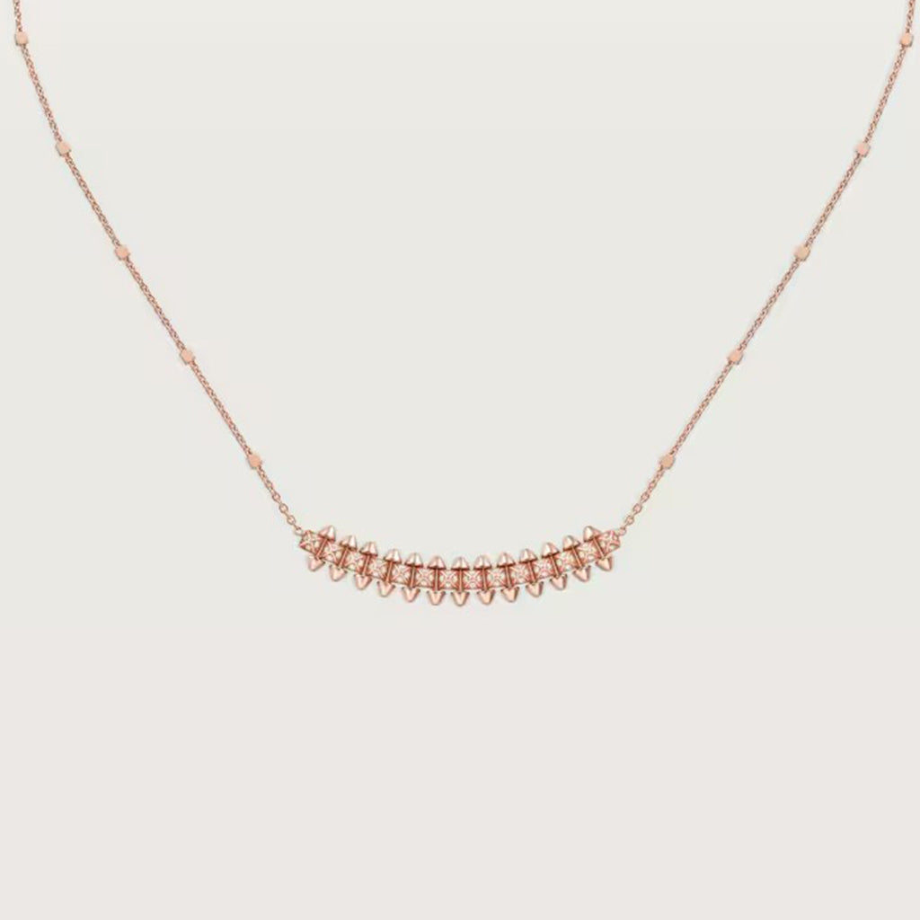 [Amore Jewelry]CLASH  SMALL FULL DIAMOND NECKLACE