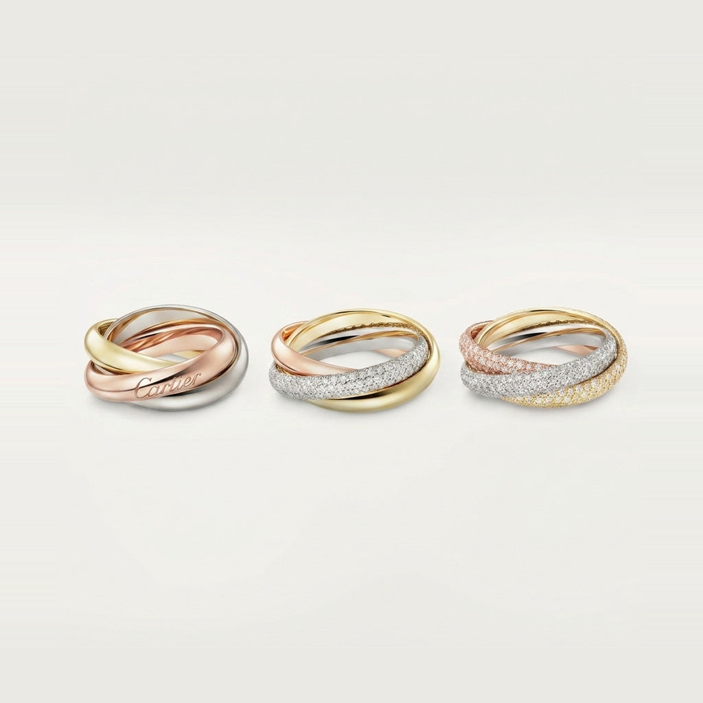 [Amore Jewelry]TRINITY 3.2MM RING COLLECTION