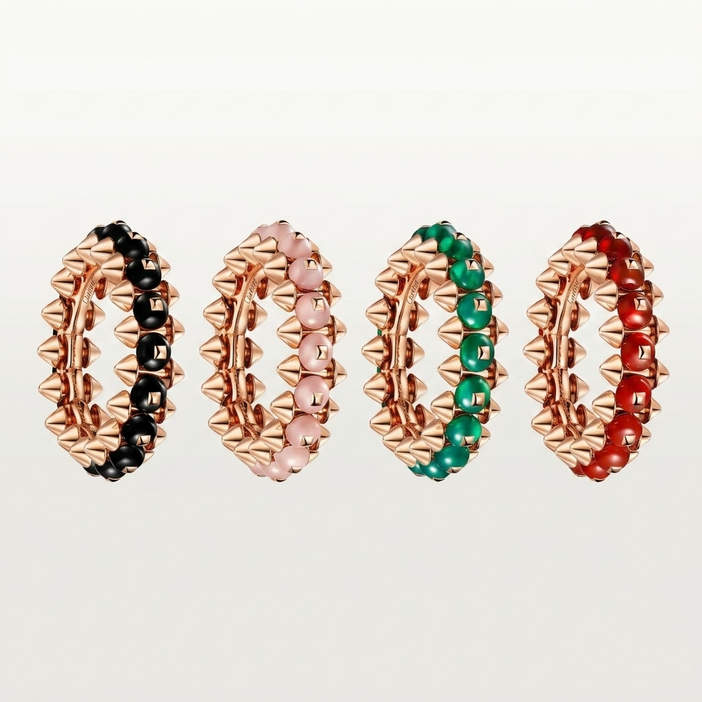 [Amore Jewelry]CLASH 7.9MM AGATE CHALCEDONY RING