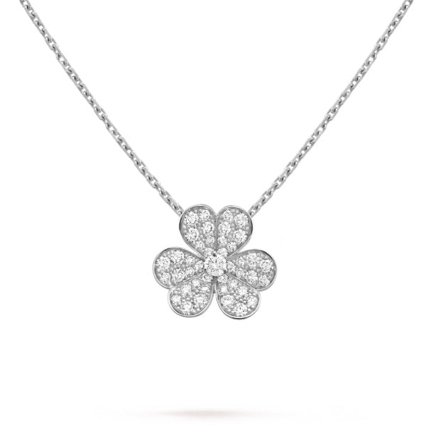 [Amore Jewelry]CLOVER DIAMOND NECKLACE SILVER