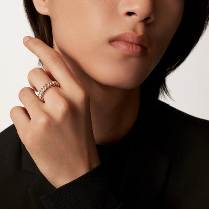 [Amore Jewelry]CLASH 6.4MM SMALL FULL DIAMOND RING