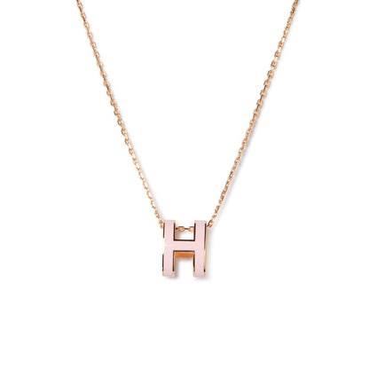 [Amore Jewelry]POP H PEDANT PINK GOLD
