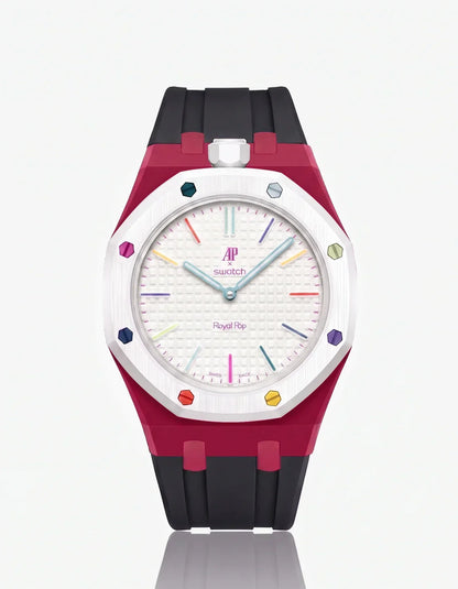 Silicone Strap & Case  Royal Pop Huit Blanc(Customize  Colors)