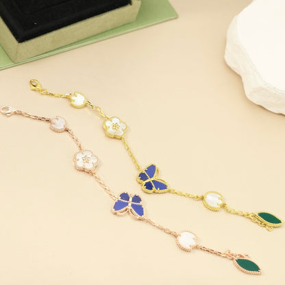 [Amore Jewelry]LUCKY SPRING BUTTERFLY 5 MOTIF BRACELET