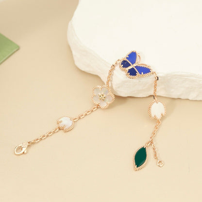 [Amore Jewelry]LUCKY SPRING BUTTERFLY 5 MOTIF BRACELET