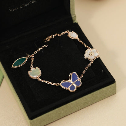 [Amore Jewelry]LUCKY SPRING BUTTERFLY 5 MOTIF BRACELET