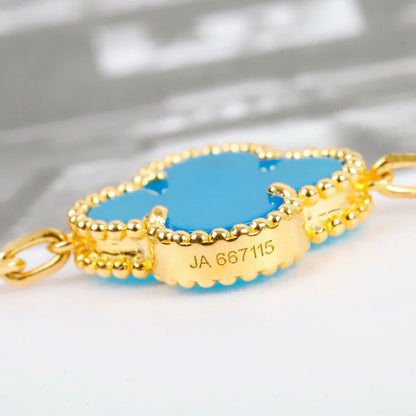 [Amore Jewelry] CLOVER 5 MOTIF TURQUOISE BRACELET COLLECTION