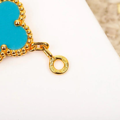 [Amore Jewelry] CLOVER 5 MOTIF TURQUOISE BRACELET COLLECTION
