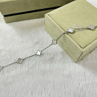 [Amore Jewelry]CLOVER 6 MOTIF WHITE MOP BRACELET