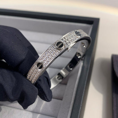 [Amore Jewelry]LOVE BRACELET 6.1MM DIAMOND-PAVED CERAMIC