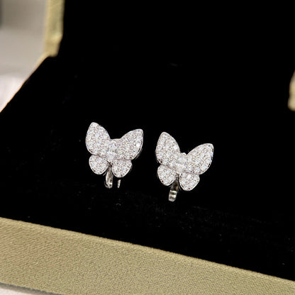 [Amore Jewelry]BUTTERFLY ALL DIAMOND EARRINGS