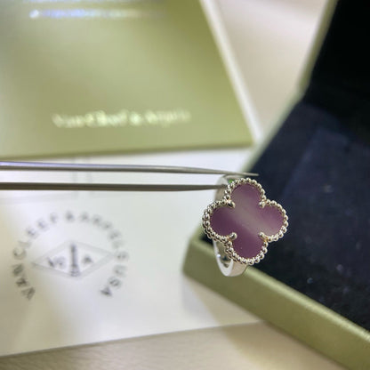 [Amore Jewelry]CLOVER  PURPLE VIOLET RING