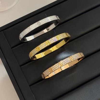 [Amore Jewelry]LOVE BRACELET 6.1MM DIAMOND-PAVED