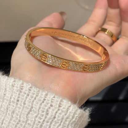 [Amore Jewelry]LOVE BRACELET 6.1MM DIAMOND-PAVED