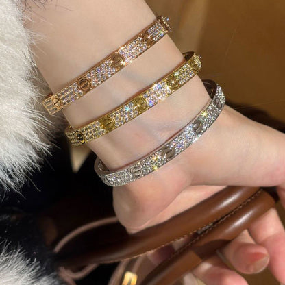 [Amore Jewelry]LOVE BRACELET 6.1MM DIAMOND-PAVED