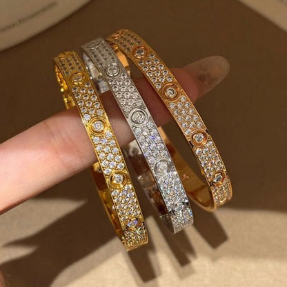 [Amore Jewelry]LOVE BRACELET 6.1MM DIAMOND-PAVED 10 BIG DIAMONDS